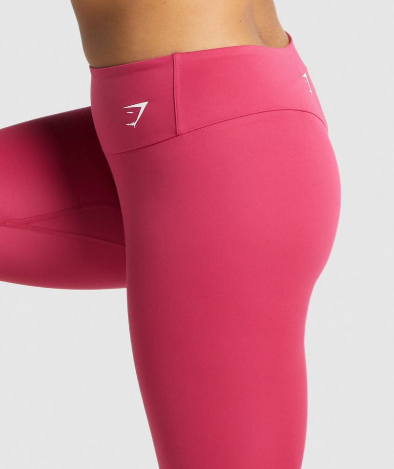 Women's Gymshark Training Cropped Leggings Pink | CA 6AN758